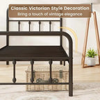 Full/Queen/King Size Bed Frame with Headboard Under Bed