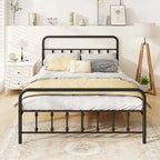 Full/Queen/King Size Bed Frame with Headboard Under Bed