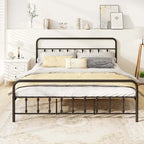 Full/Queen/King Size Bed Frame with Headboard Under Bed