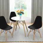 Set of 2 Modern Dining Side Chair Home Office w/ Wood - See Details