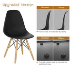 Set of 2 Modern Dining Side Chair Home Office w/ Wood - See Details