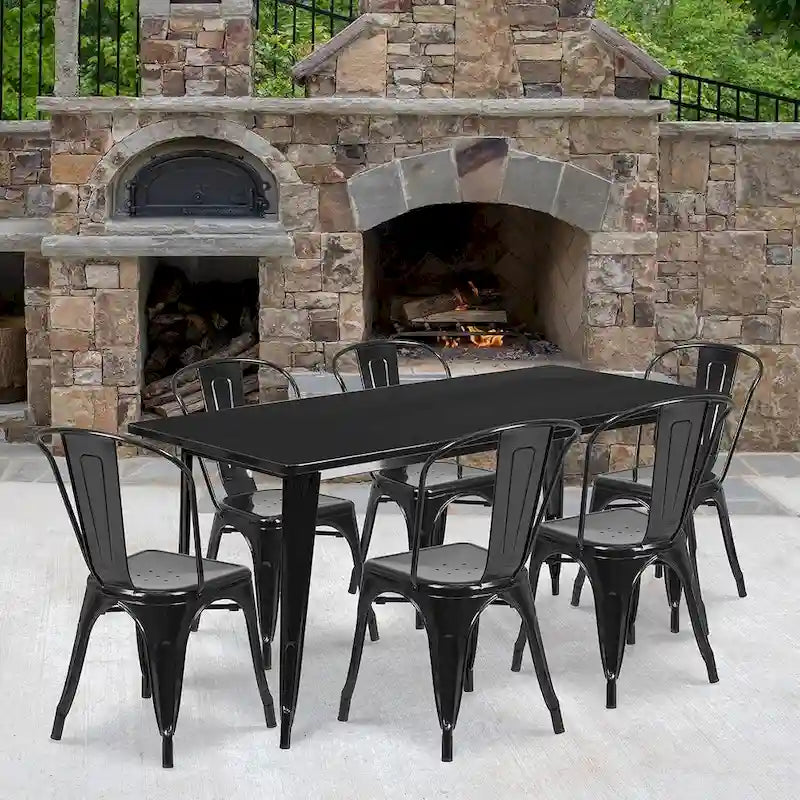 Industrial Restaurant Cafe Style Armless Chair BULK DEAL (Set of 10)