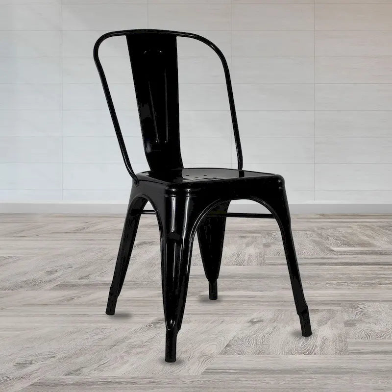 Industrial Restaurant Cafe Style Armless Chair BULK DEAL (Set of 10)