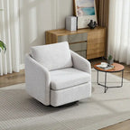 Chenille Upholstered Swivel Accent Chair for Living Room