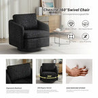 Chenille Upholstered Swivel Accent Chair for Living Room