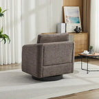 Chenille Upholstered Swivel Accent Chair for Living Room
