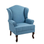 Set of 2 Elegant Living Room Wing Back Arm Chair Upholstered Accent Chair