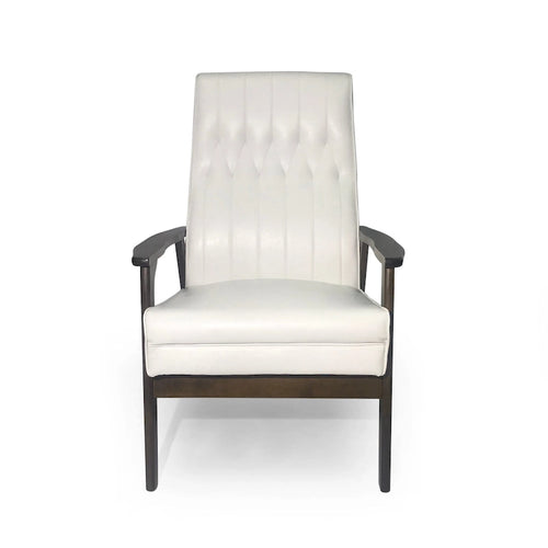 25.75 High Back Faux Leather Accent Chair