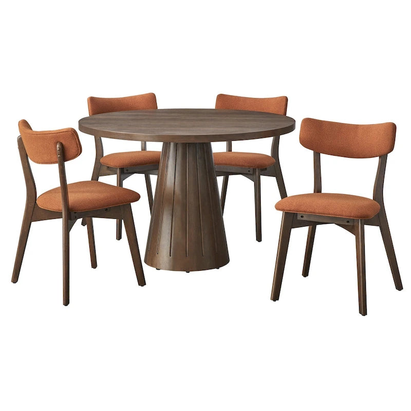 Lifestorey Cari Solid Wood Dining Chair (Set of 2)