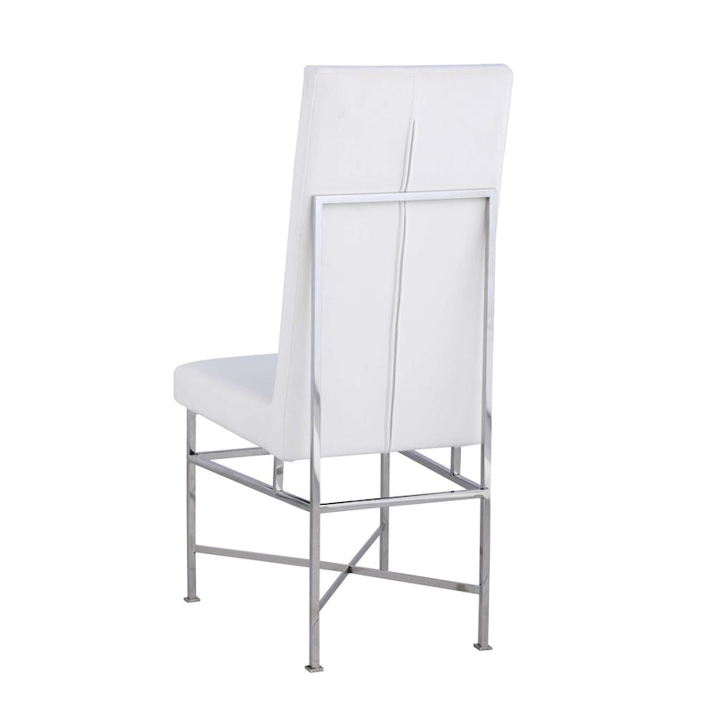 Somette Contemporary Side Chair with Steel Frame, Set of 2 - N/A