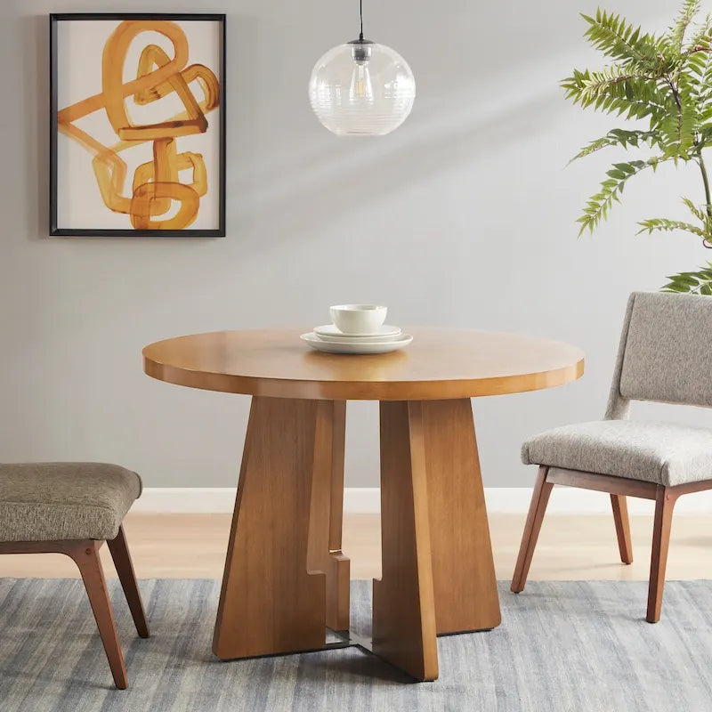 Kennedy 44 Round Dining Table - Pecan