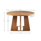 Kennedy 44 Round Dining Table - Pecan