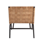 Woven Brown Leather Accent Chair by Greyson Living