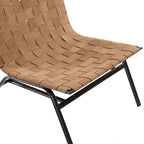 Woven Brown Leather Accent Chair by Greyson Living