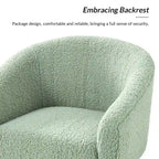 Modern 30W Boucle Armchair with Solid Wood Legs Set of 2 by HULALA HOME