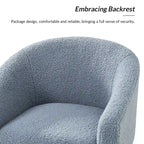Modern 30W Boucle Armchair with Solid Wood Legs Set of 2 by HULALA HOME