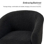 Modern 30W Boucle Armchair with Solid Wood Legs Set of 2 by HULALA HOME