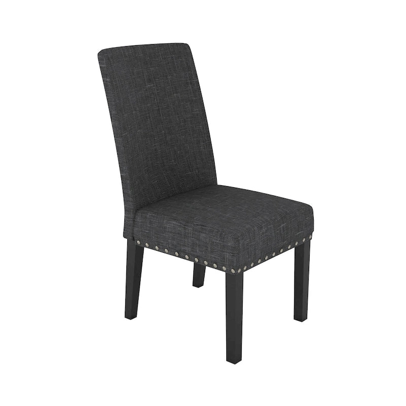 Humboldt Nailhead-trim Fabric Dining Chairs (Set of 2)