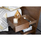 Clark Pecan Bed with Two Nightstands