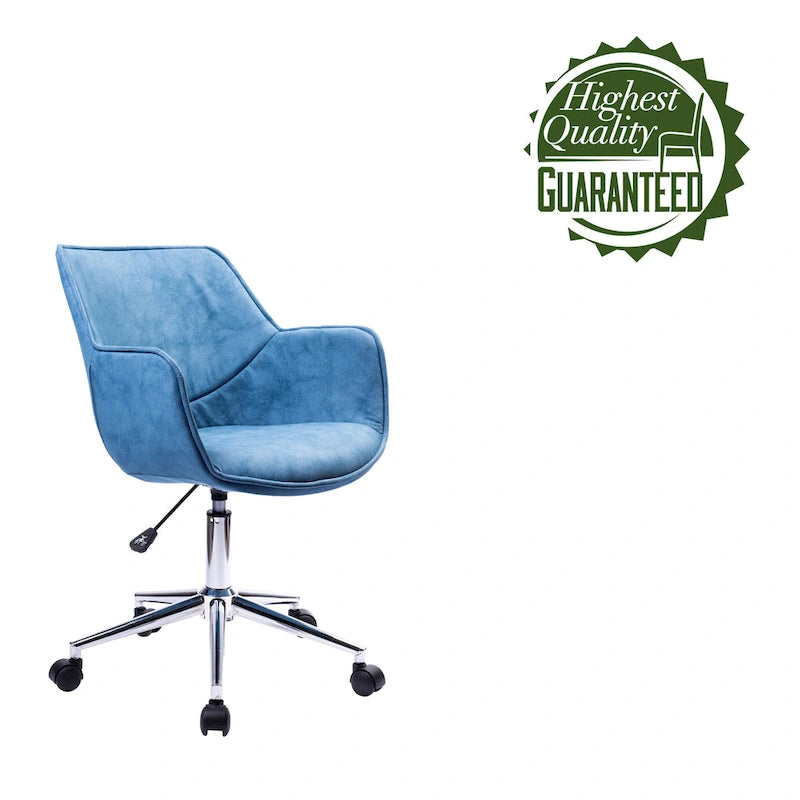 Xen Adjustable Office Chair, Microfiber, Chrome Base