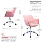 Xen Adjustable Office Chair, Microfiber, Chrome Base