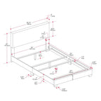 Modern Full/Double Bed, Box Spring Required
