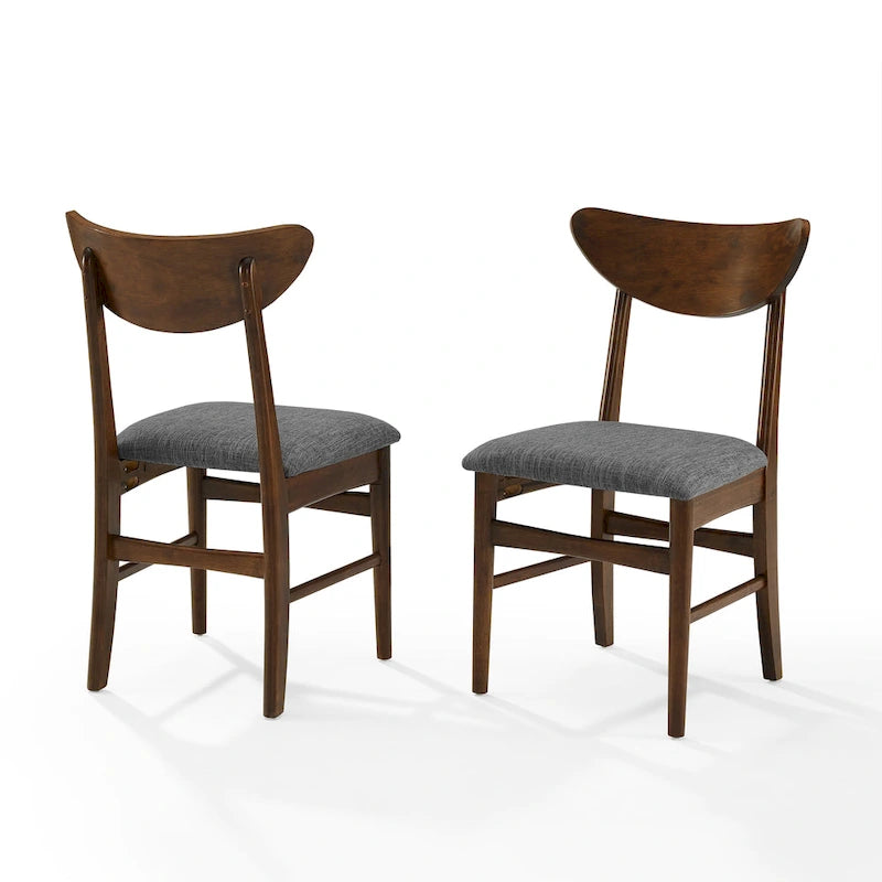 Landon 2Pc Wood Dining Chairs W/Upholstered Seat - 33.25H x19.75W x 19.75D