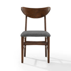 Landon 2Pc Wood Dining Chairs W/Upholstered Seat - 33.25H x19.75W x 19.75D