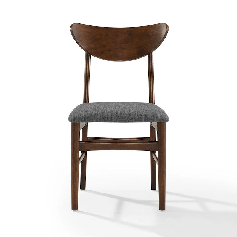 Landon 2Pc Wood Dining Chairs W/Upholstered Seat - 33.25H x19.75W x 19.75D