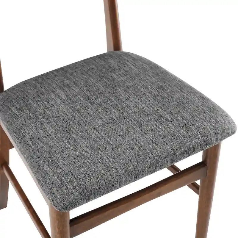 Landon 2Pc Wood Dining Chairs W/Upholstered Seat - 33.25H x19.75W x 19.75D