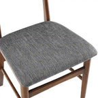 Landon 2Pc Wood Dining Chairs W/Upholstered Seat - 33.25H x19.75W x 19.75D