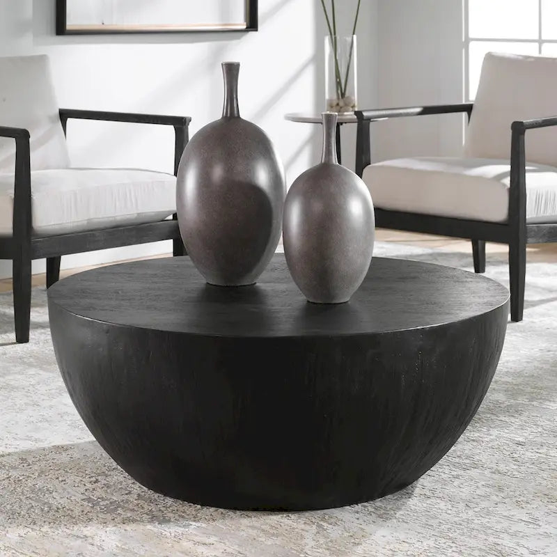 Lark Ebony Coffee Table - 42W x 16H x 42D