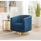 Swivel Channel Tufted Barrel Chair - 28 W x 31 L x 30 H - 28Wx31Dx30H