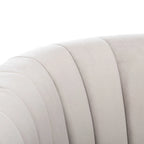Swivel Channel Tufted Barrel Chair - 28 W x 31 L x 30 H - 28Wx31Dx30H
