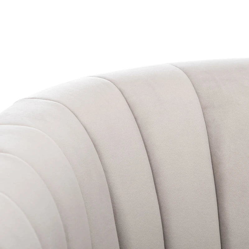 Swivel Channel Tufted Barrel Chair - 28 W x 31 L x 30 H - 28Wx31Dx30H