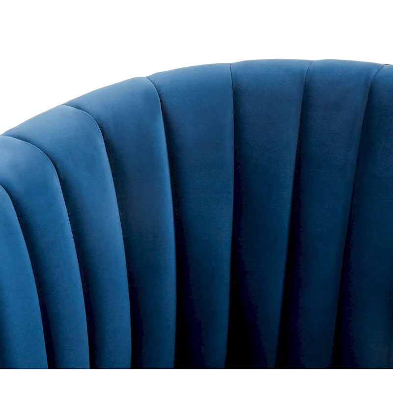 Swivel Channel Tufted Barrel Chair - 28 W x 31 L x 30 H - 28Wx31Dx30H