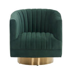 Swivel Channel Tufted Barrel Chair - 28 W x 31 L x 30 H - 28Wx31Dx30H