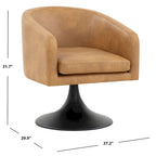 Pedestal Chair - 27.6 W x 29.7 L x 31.9 H - 27Wx30Dx32H