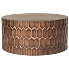 Marita Antique Copper Coffee Table - 29 x 29 x 15 - 29Wx29Dx15H