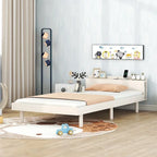 Twin Size Platform Bed Frame with USB Ports