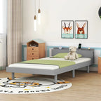 Twin Size Platform Bed Frame with USB Ports