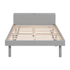 Twin Size Platform Bed Frame with USB Ports