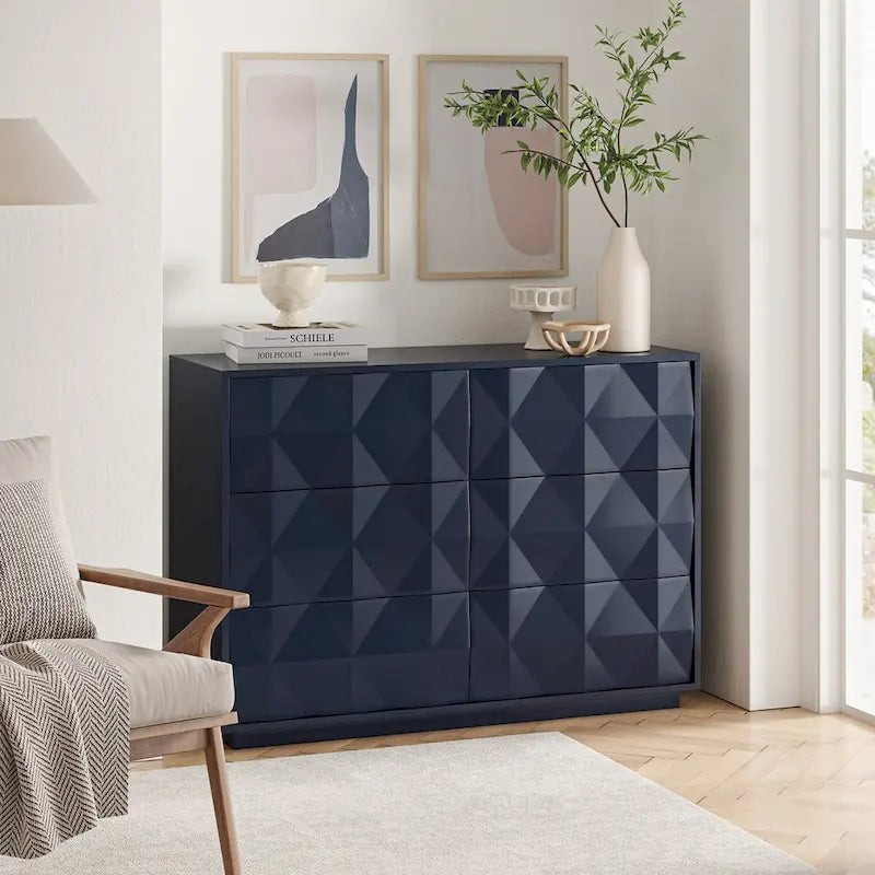 Modern 6-Drawer Dresser by HULALA HOME