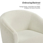 Modern Boucle Armchair with Metal Legs Set of 2 by HULALA HOME