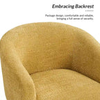Modern Boucle Armchair with Metal Legs Set of 2 by HULALA HOME