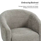 Modern Boucle Armchair with Metal Legs Set of 2 by HULALA HOME