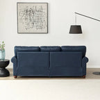 Classic Living Room Nails Sofa Faux Leather for Living Room, Office, Apartment
