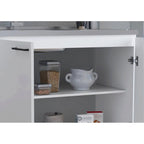 2 Utility Sink with Cabinet, Stainless Steel Countertop, Interior Shelf