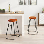 29.52 Stylish and Minimalist Bar Stools Set of 2, Counter Height Bar Stools, for Kitchen Island, Coffee Shop, Bar, Home Balcony