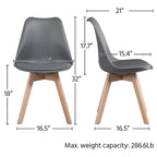 Set of 4 Dining Chairs with Modern Soft Padded